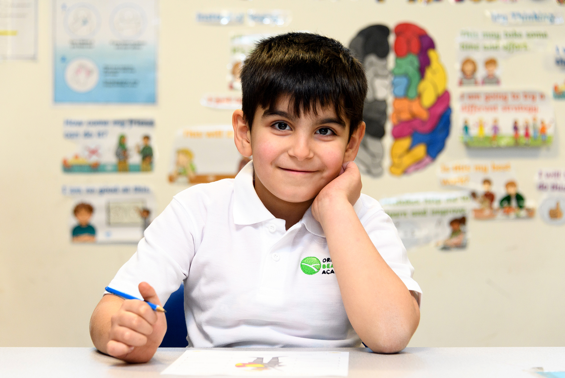 Beachcroft pupil in class