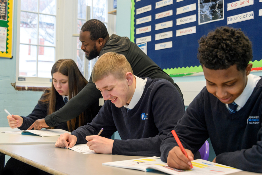 Bridge students in class