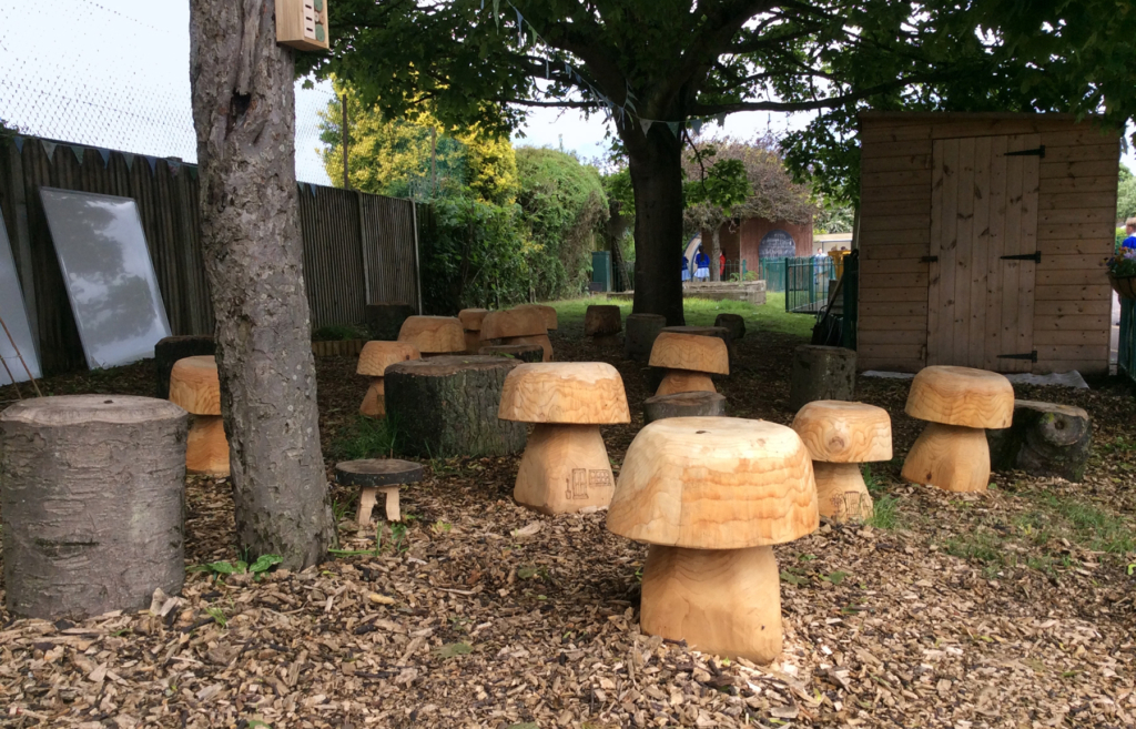 Woodland storytelling garden at OCPPA